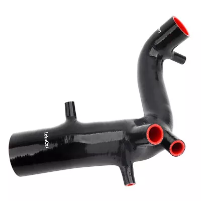 Silicone Hose Inlet Air Intake Fits For VW Golf Jetta New MK4 1.8T Black Red • $49.99