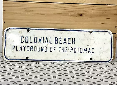 Colonial Beach VA Virginia Playground Of The Potomac License Plate • $39.50