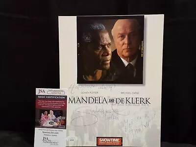 SIDNEY POITIER Signed Autograph Promo Mandela And Klerk JSA W/ COA  Happiness  • $119.33