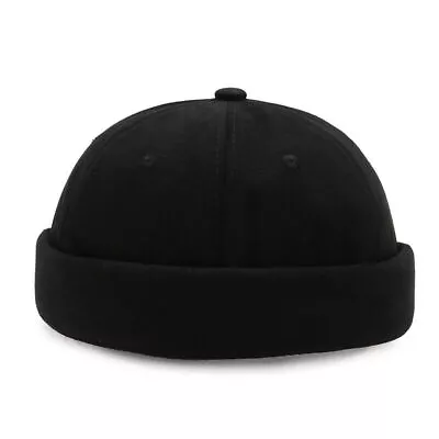 Retro Men Hat Skull Cap Beanie Cotton Rolled Cuff Brimless Adjustable Painter US • $8.18