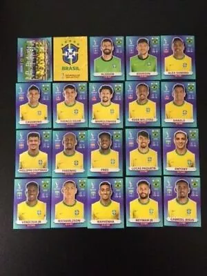 PANINI QATAR 2022 FIFA WORLD CUP STICKERS - Brazil • £0.99