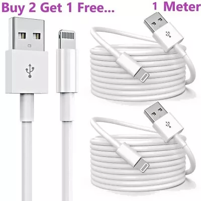 1M Genuine USB For Apple IPhone Long Charger Fast Cable Lead 11 12 13 14 15 Pro. • £2.43