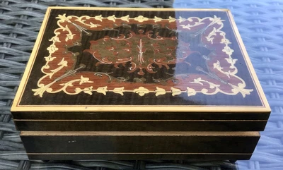 £11 • Buy WOODEN VINTAGE JEWELLERY MUSIC BOX  6 In X 2.5 Inches