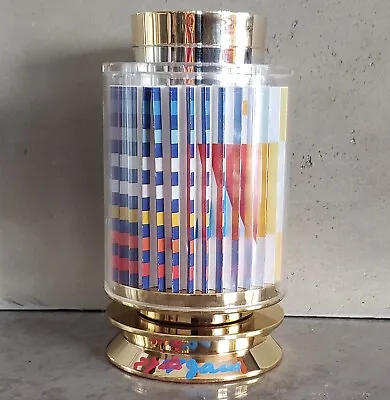 $2495 • Buy Yaacov Agam Kiddush Cup Art HAND SIGNED Numbered 24k Gold Plated Sterling Silver