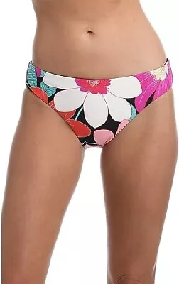 La Blanca Women's Multicolor Floral Reversible Hipster Bikini Swim Bottom Size 8 • $10.17