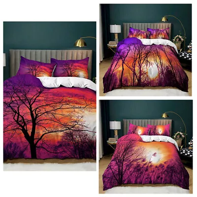 Quilt/Doona/Duvet Cover Set Single/Double/Queen/King Size Bed Pillow Cases • £12.46