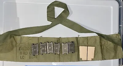 M-1 Garand 6-Pocket 30-06 Cal. Bandolier Repack Kit With CLIPS + Cardboard • $55