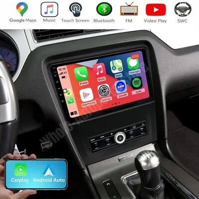 For 2010-2014 Ford Mustang Apple Carplay Radio Android 13 GPS NAVI WIFI W/Camera • $228.50