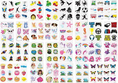 24 TEMPORARY TATTOOS Kids Childrens Girls Boys Novelty Party Bag Fillers Favours • £1.99