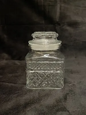 Vintage Wexford Canister/ Apothecary With Sealing Lid Anchor Hocking See Pics • $9