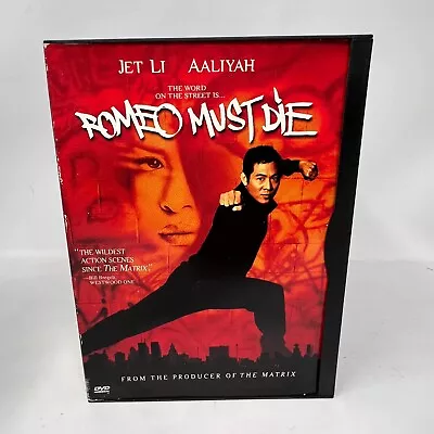 Romeo Must Die DVD THE MOVIE Jet Li Aaliyah Isaiah Washington Russell Wong • $6.90