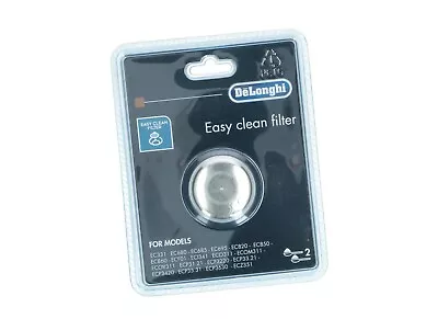 $16.73 • Buy GENUINE Delonghi Large Two Cup Filter Easy Clean 2 Cup With Removable Insert 