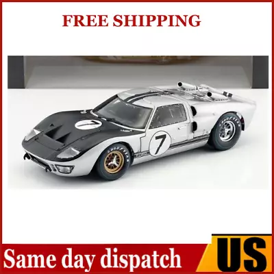 1966 Ford GT40 Mk II Silver And Black In 1:18 Scale By Shelby Collectibles • $61.59