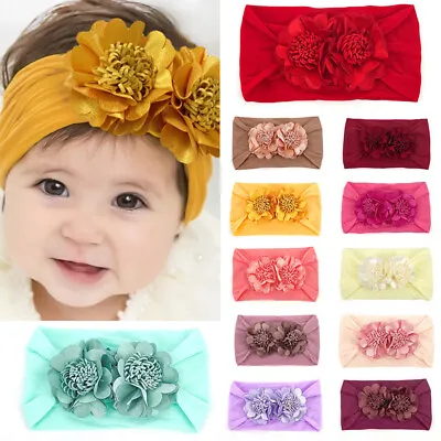 $2.18 • Buy Kids Girls Baby Nylon Headband Toddler Flower Hair Band Headwraps Accessories