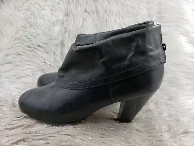 MERONA Black Casual Ankle Heel Booties Boots Size 11 • $21.99