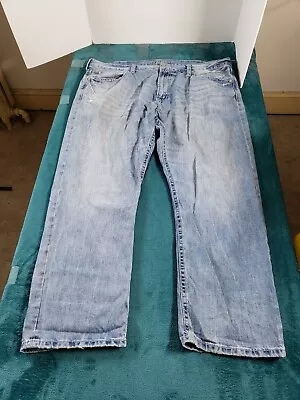 American Eagle Jeans Sz 44x32 Mens Blue Relaxed Straight Cotton Pants Denim • $15.97