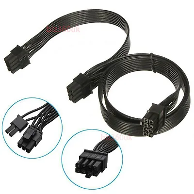 8 Pin To DUAL 8 (6+2) PCI-E GPU Cable For EVGASilverstone Modular Power Supply • £8.79