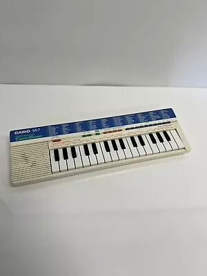 Casio SA-7 100 Tone Bank Keyboard Vintage  *TESTED* • $35