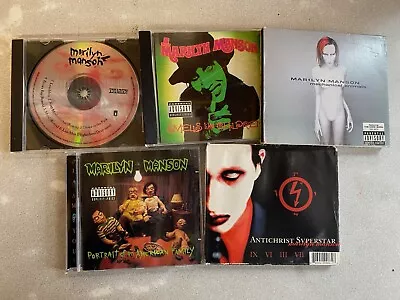 Marilyn Manson CD Lot Of 5! Portrait Superstar Mechanical Smells Lunchbox • $15