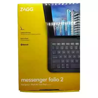 ZAGG Messenger Folio 2 Keyboard & Case For IPad 7/8/9th Gen & IPad/Air 3 • $19.99