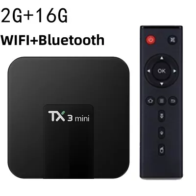 TX3 Mini 2GB 16GB Android 10.0 Quad Core TV Box HD Dual WIFI Media Player • $31.67