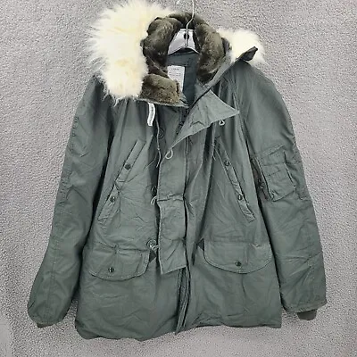 US Military Extreme Cold Weather Parka N-3B Air Force Fur Hood NWT • $179.88