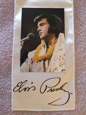 Elvis Presley Signature White Scarf&aloha From Hawaii Concert Photo Lot 2 Agl • $25