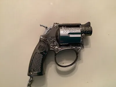 Vintage Unique Revolver Gun Key Chain Lighter Butane W2-020 • $39