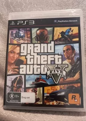 Grand Theft Auto V Five Ps3 Complete With Map New Condition • $14.90