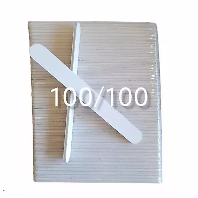 Nail File Regular 7  100/100 White White 50 Pc #F508 • $14.99