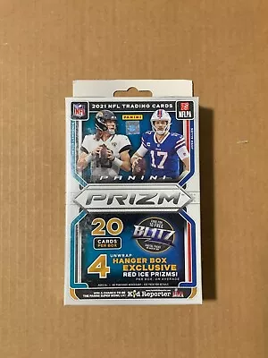 2021 Panini Prizm NFL Football Hanger Box Walmart Red Ice New Factory Sealed • $24.95