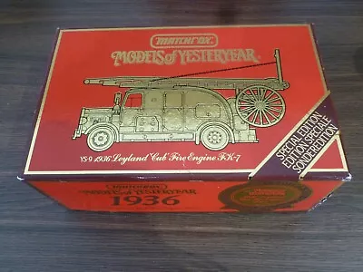 Matchbox Models Of Yesteryear Special Edition FK7 1936 Leyland Cub Fire Engine. • £4.99
