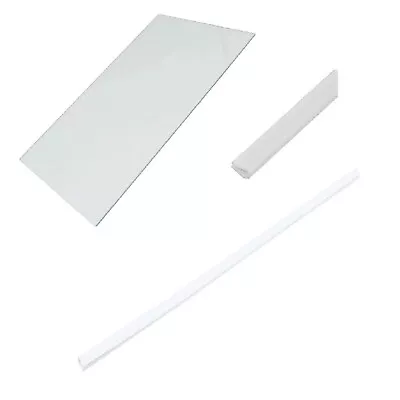 SAMSUNG   Fridge Freezer Clear Glass Shelf & Front Edge Trim 450mm X 387mm • £13.95