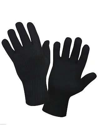 Glove Liners Black Military Wool Made In The USA 8518 Rothco  • $7.99