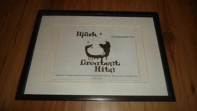 £11.99 • Buy BJORK Greatest Hits-framed Original Advert