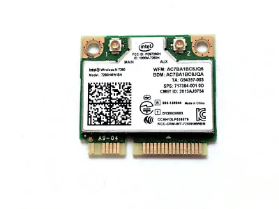 Intel Mini PCI-E WiFi BlueTooth Card 300Mbps For Dell Wireless-N 7260 7260HMW • $8.63