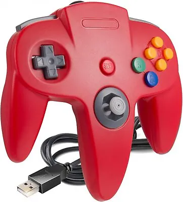 For Raspberry Pi Emulation Plug Play N64 PC Game Joystick Wired USB Controller • $24.69