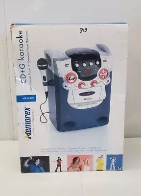 Memorex Portable Karaoke System Machine MKS2420 W/ Cassette Recorder CD/CD+G  • $29.99