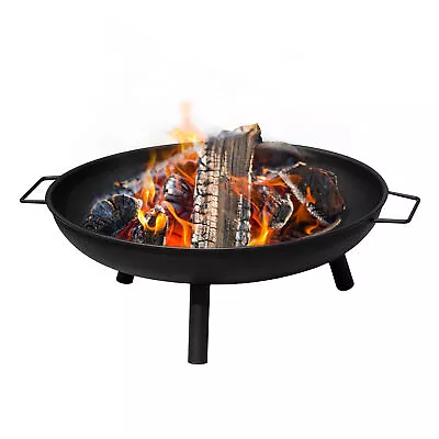 Round Fire Pit Patio Garden Camping Outdoor Log Burner Patio Heater Bowl • £19.95