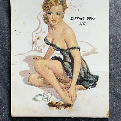 Matchbook Cover  Pin Up Pretty Girl Galley Bar Baltimore Maryland Ziegel Musical • $4.88