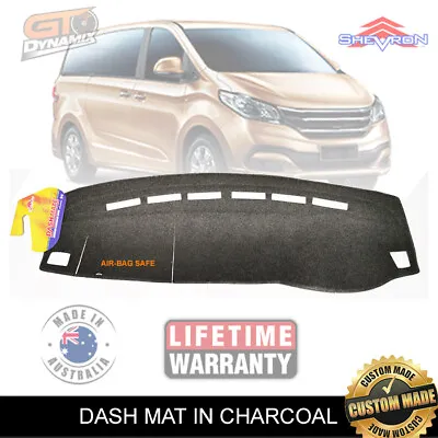 Charcoal Dash Mat For LDV G10 SV7A SV7C Suits All Models May/2015-2020 DM1451 • $89.95