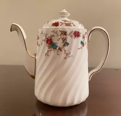 Vintage MINTON Ancestral Coffee Pot With Lid Wreath Backstamp 7.5” Tall S-376 • $149