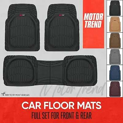$44.99 • Buy Motor Trend Original FlexTough Deep Dish All Weather Car Floor Mats Front & Rear