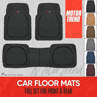 $44.99 • Buy Motor Trend Original FlexTough Deep Dish All Weather Car Floor Mats Front & Rear