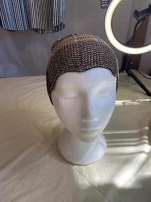 Womens Missoni Rayon Blend Brown & Gold Lightweight Thread Beanie- Stunning • $699.99