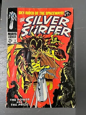 Silver Surfer #3 1st Mephisto! John Buscema Marvel 1968 SEE PICS • $26