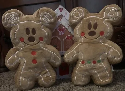 Mickey And Minnie Gingerbread Plush Set • $40.99