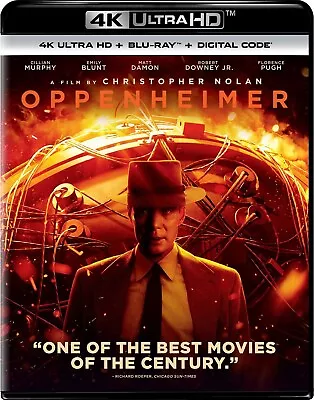 Oppenheimer 4K UHD Blu-ray Cillian Murphy NEW • $22.99