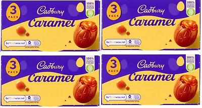 4x Cadbury Caramel Chocolate Easter Eggs 3 Pack Eggs  | UK Free Dispatch • £13.99