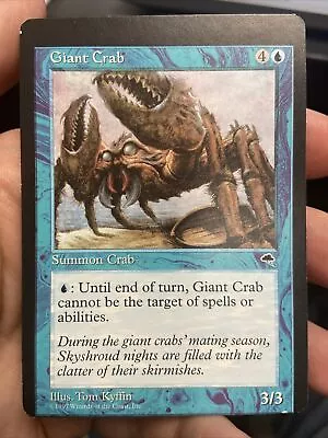 Giant Crab MTG Misprint Miscut Tempest • $9.99